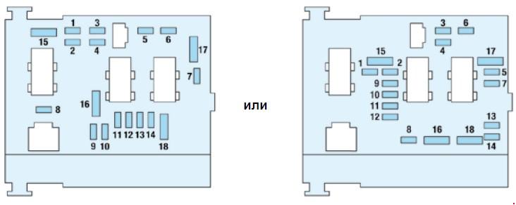 схема блока под капотом пежо 206