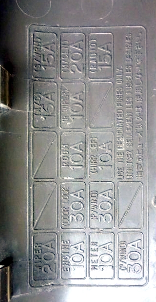 Схема с крышки блока